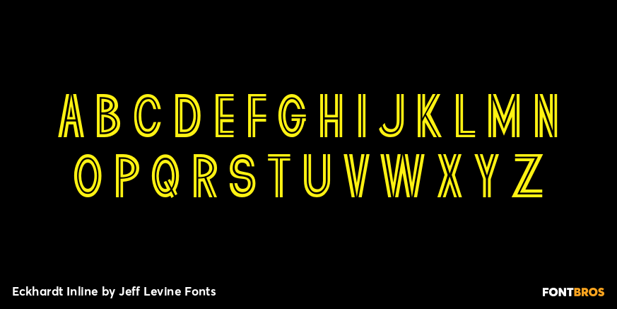 Eckhardt Inline Font Poster #3