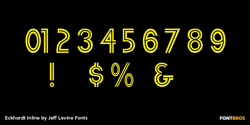 Eckhardt Inline Font Poster #4