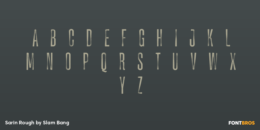 Sarin Rough Font Poster #2