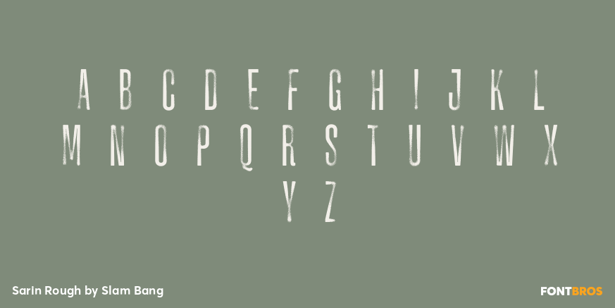 Sarin Rough Font Poster #3