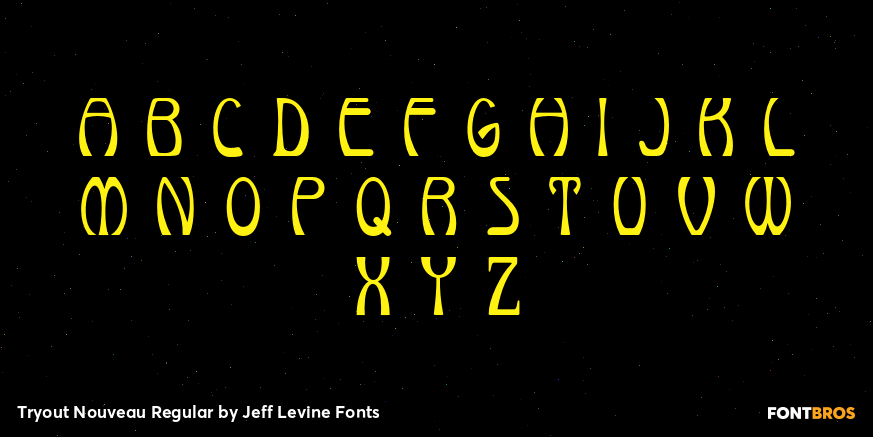 Tryout Nouveau Regular Font Poster #3