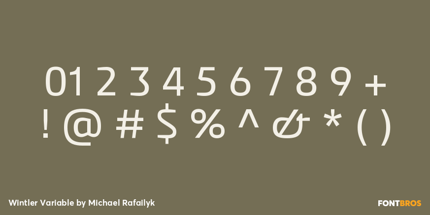 Wintler Variable Font Poster #1