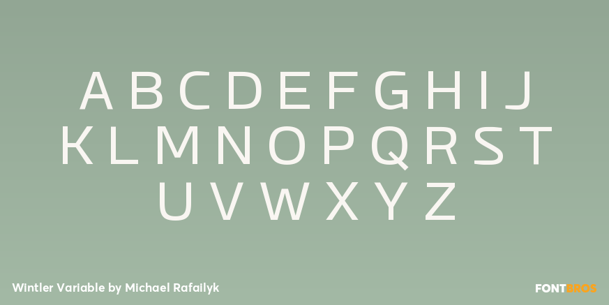 Wintler Variable Font Poster #1