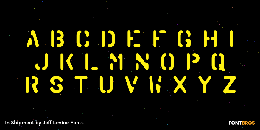 In Shipment Font Poster #2