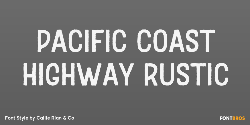 Pacific Coast Highway Rustic Poster