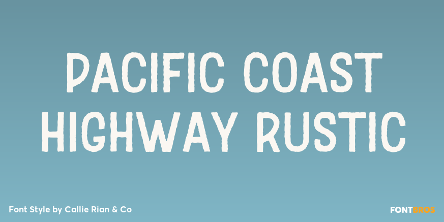 Pacific Coast Highway Rustic Poster