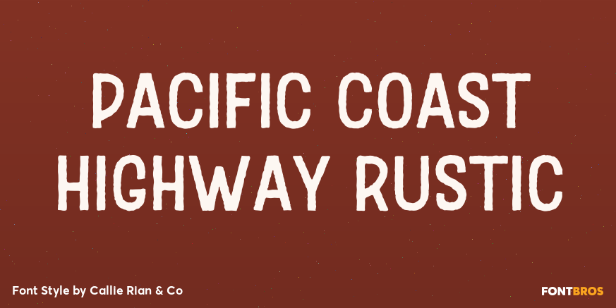 Pacific Coast Highway Rustic Poster