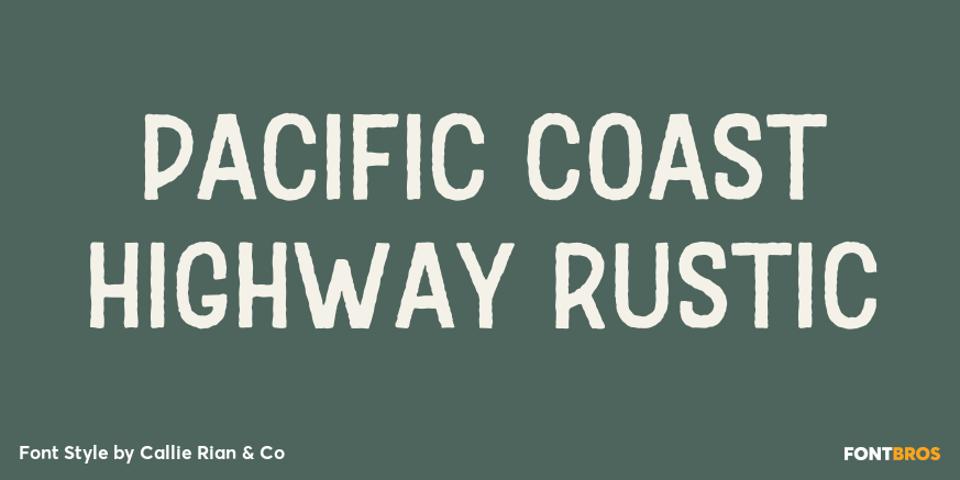 Pacific Coast Highway Rustic Poster