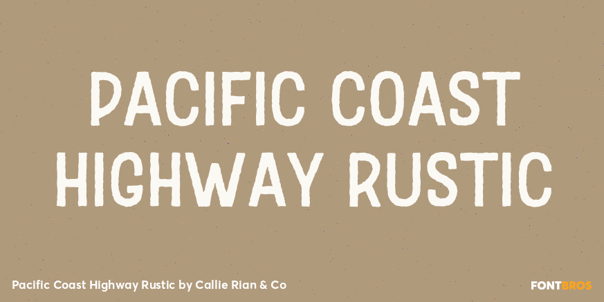 Pacific Coast Highway Rustic Poster