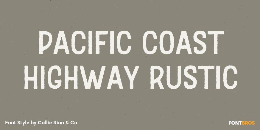 Pacific Coast Highway Rustic Poster
