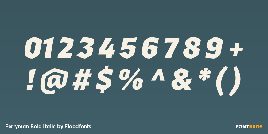 Ferryman Bold Italic Font Poster #4