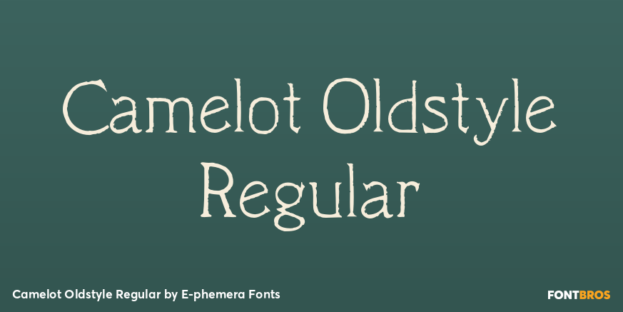 Camelot Oldstyle Regular Poster