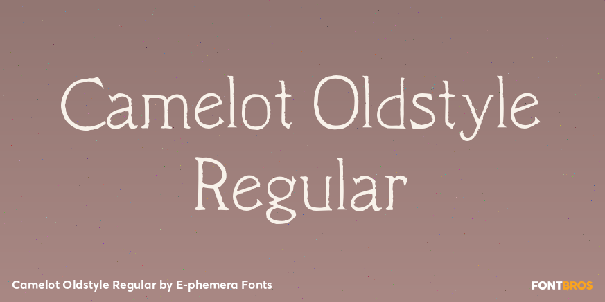 Camelot Oldstyle Regular Poster