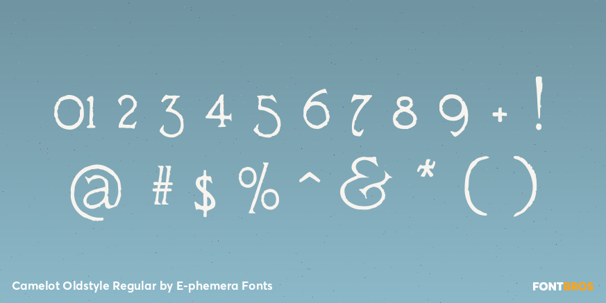 Camelot Oldstyle Regular Font Poster #4