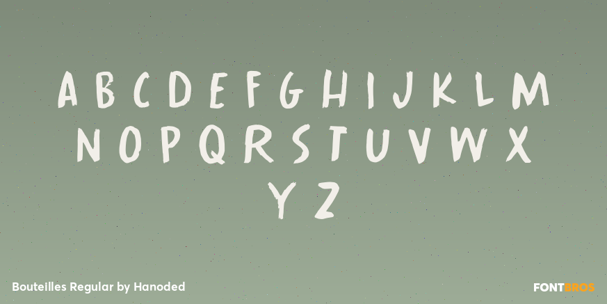 Bouteilles Regular Font Poster #2