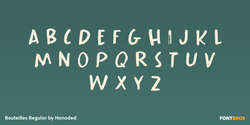 Bouteilles Regular Font Poster #3