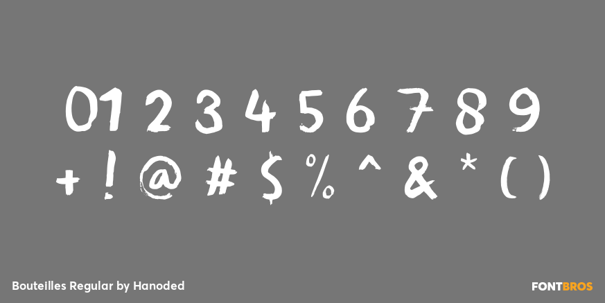 Bouteilles Regular Font Poster #4