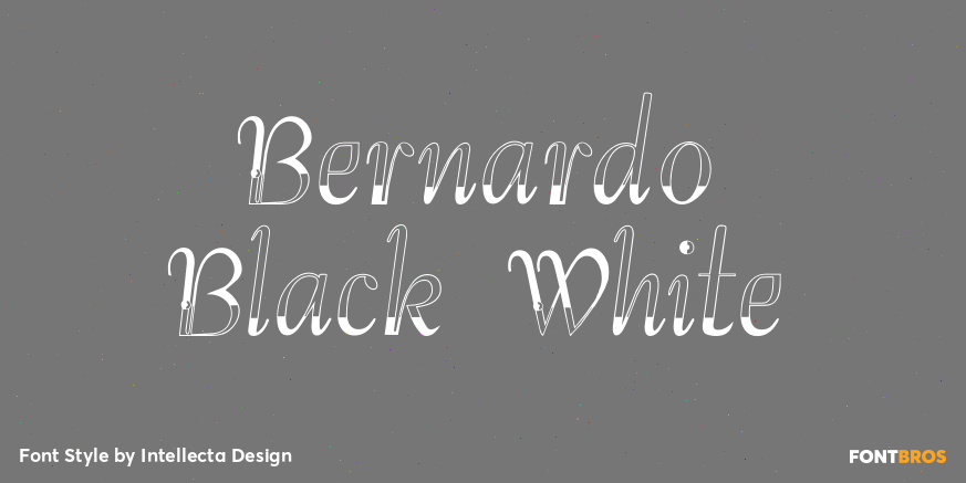 Bernardo Black White Poster