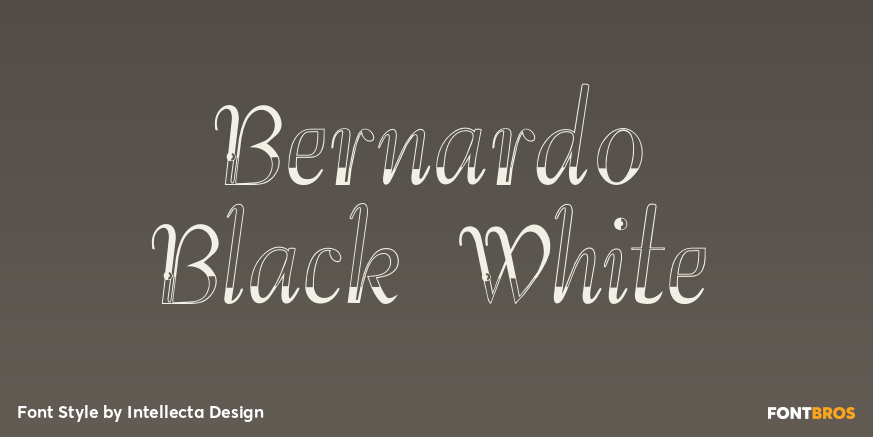 Bernardo Black White Poster