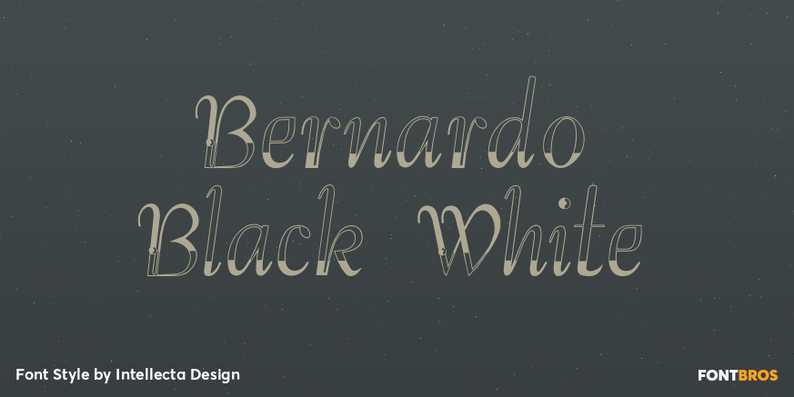 Bernardo Black White Poster