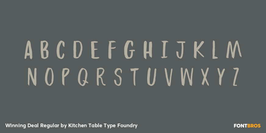 Winning Deal Regular Font Poster #2