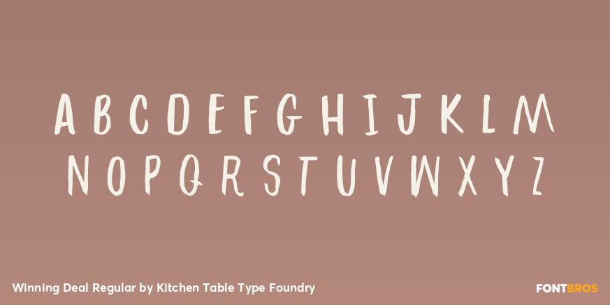 Winning Deal Regular Font Poster #3