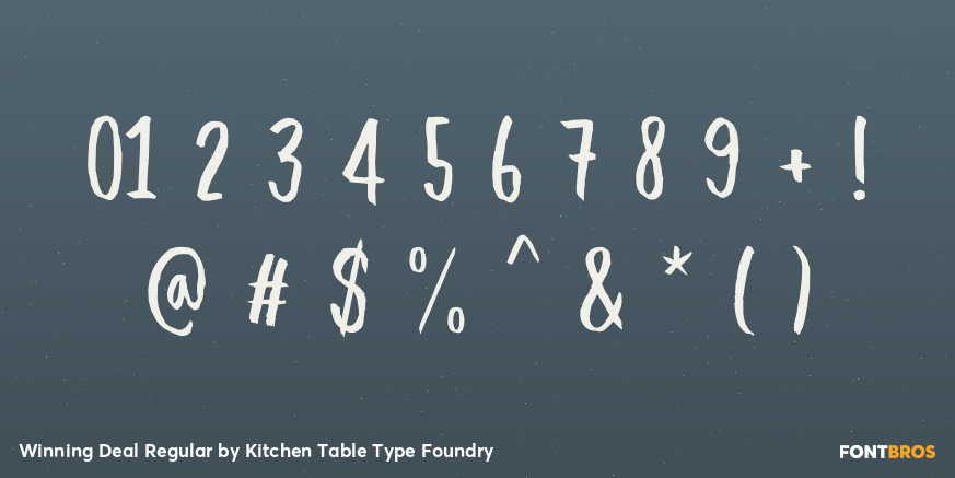 Winning Deal Regular Font Poster #4