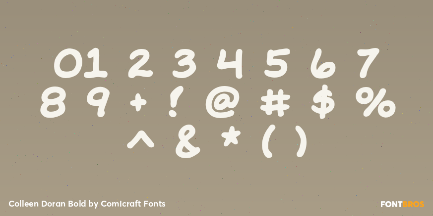 Colleen Doran Bold Font Poster #1