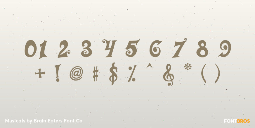 Musicals Font Poster #4