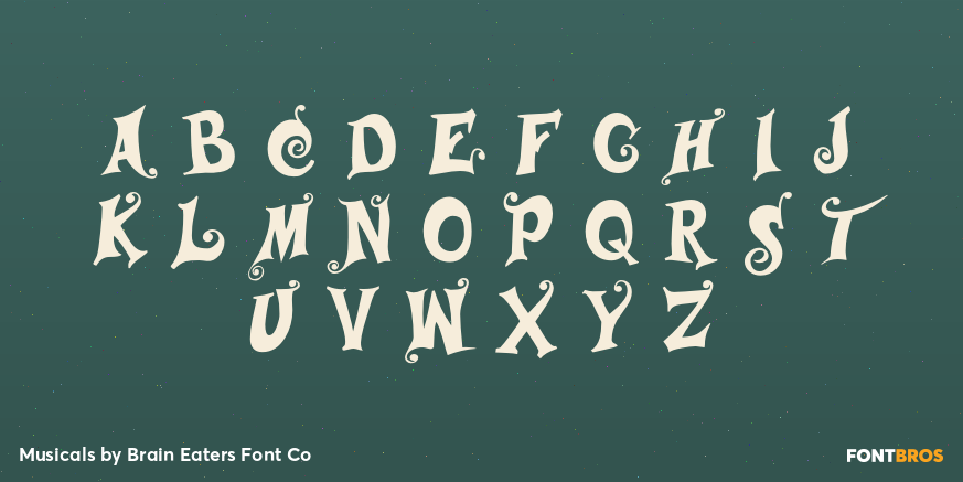 Musicals Font Poster #2