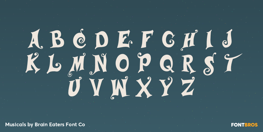 Musicals Font Poster #3