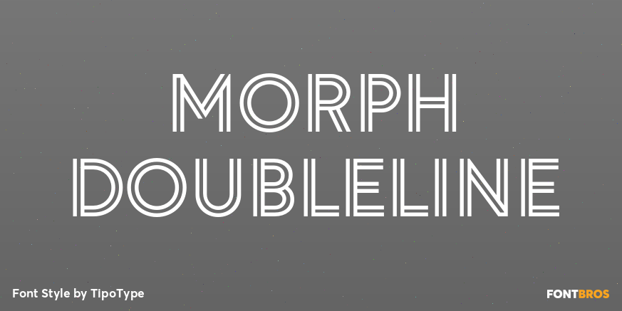 Morph Doubleline Font Poster #1