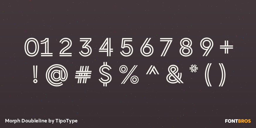 Morph Doubleline Font Poster #1