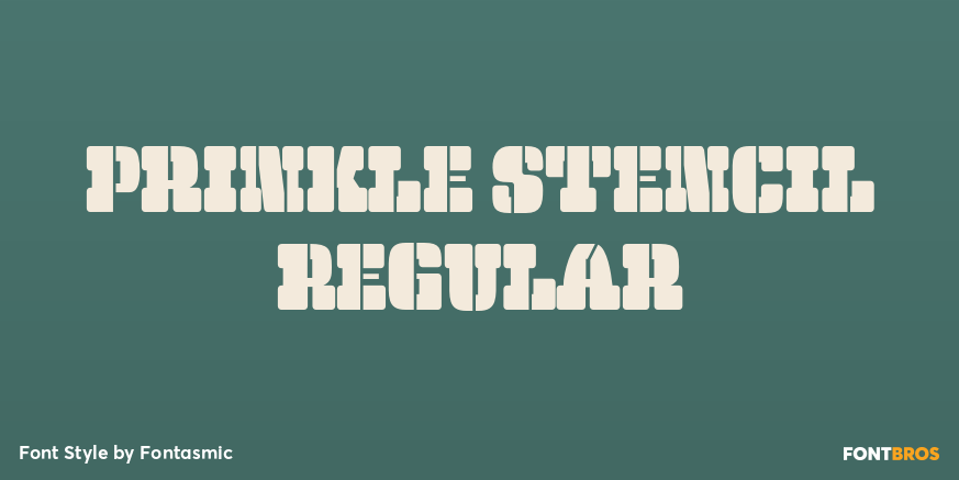 Prinkle Stencil Regular Poster