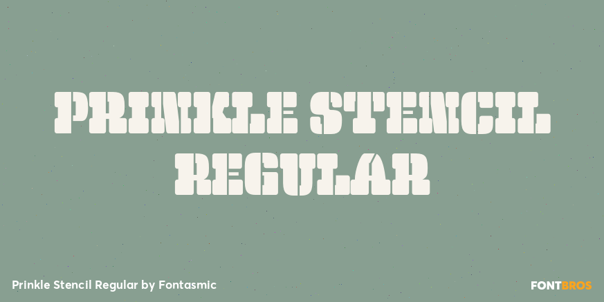 Prinkle Stencil Regular Poster