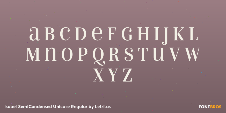 Isabel SemiCondensed Unicase Regular Font Poster #2