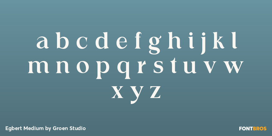 Egbert Medium Font Poster #3