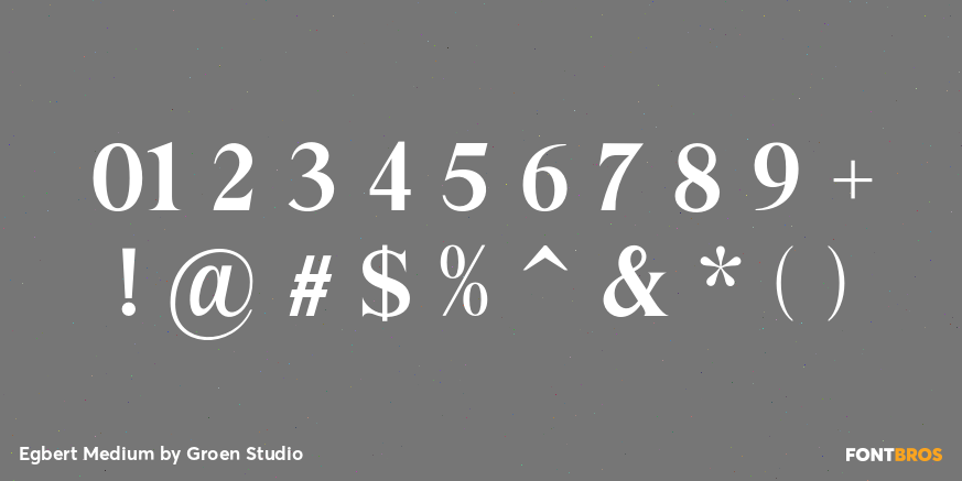 Egbert Medium Font Poster #4