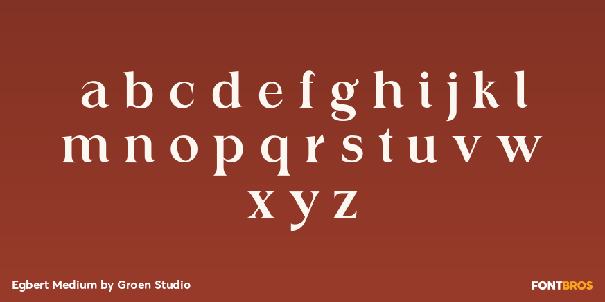 Egbert Medium Font Poster #3