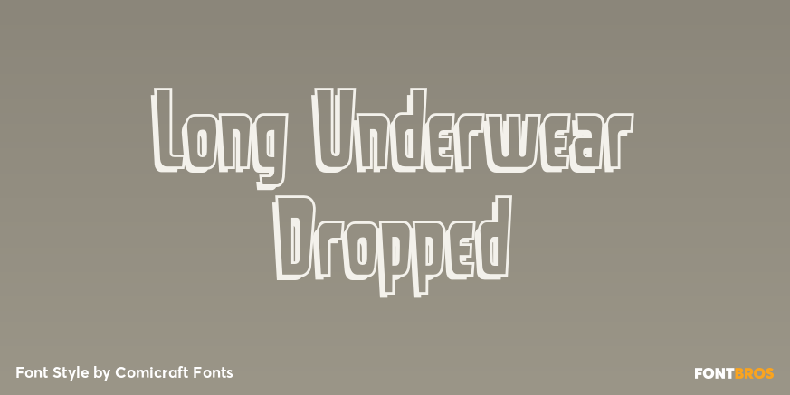 Long Underwear Dropped Poster