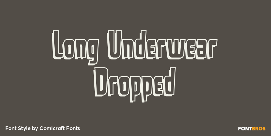 Long Underwear Dropped Poster