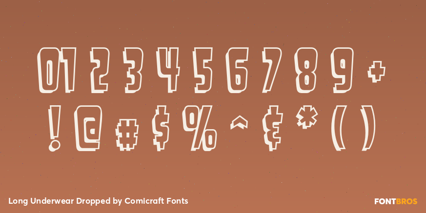 Long Underwear Dropped Font Poster #1