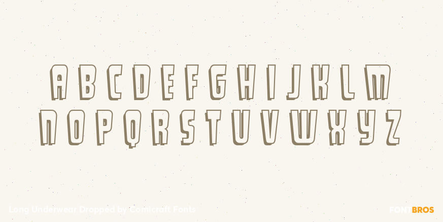 Long Underwear Dropped Font Poster #1
