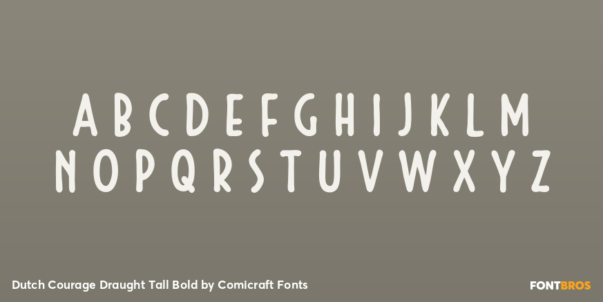 Dutch Courage Draught Tall Bold Font Poster #2