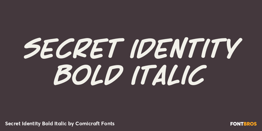 Secret Identity Bold Italic Poster
