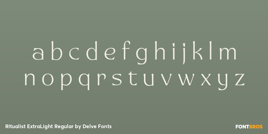Ritualist ExtraLight Regular Font Poster #3