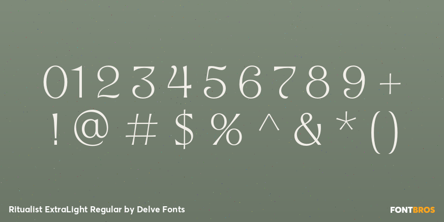 Ritualist ExtraLight Regular Font Poster #4