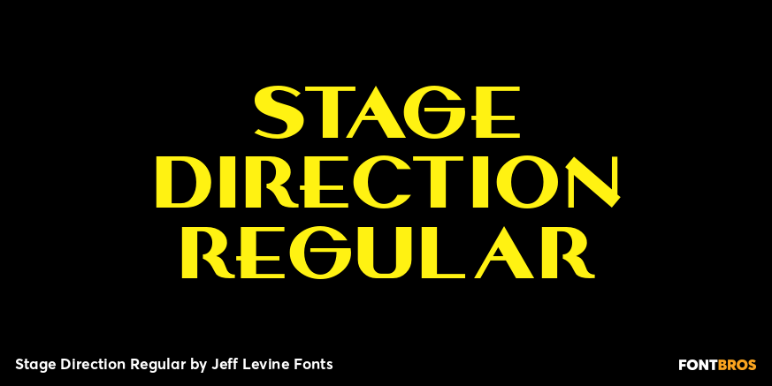 Stage Direction Regular Poster