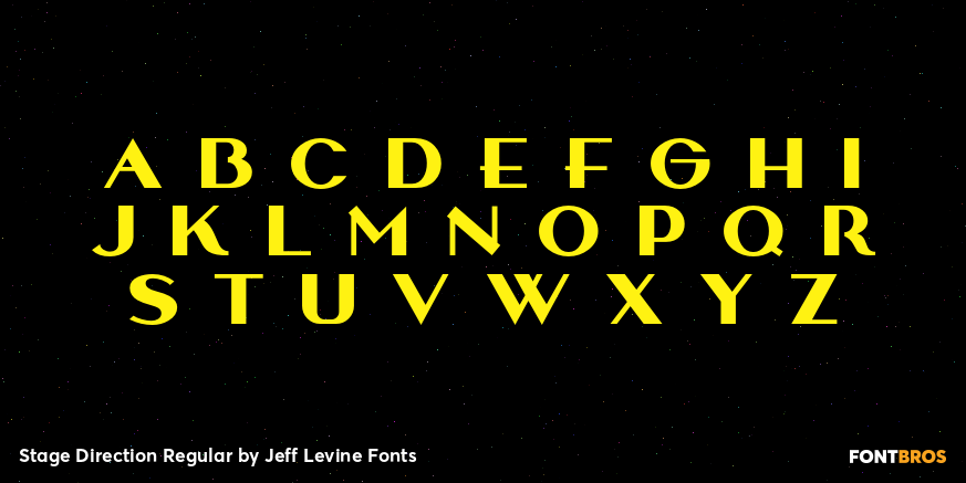 Stage Direction Regular Font Poster #1