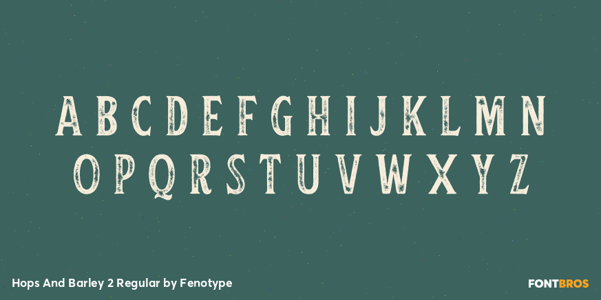 Hops And Barley 2 Regular Font Poster #2